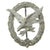 Original German WWII Luftwaffe Air Gunner Badge with Lightning Bolts by Wilhelm Deumer in Case Original Items