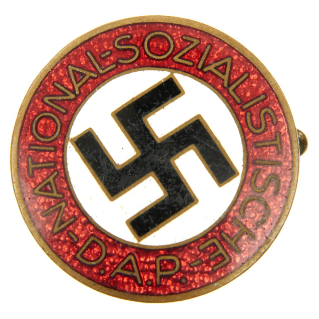 Original German NSDAP Party Enamel Membership Badge Pin RZM M1/120 by Wilhelm Deumer Original Items