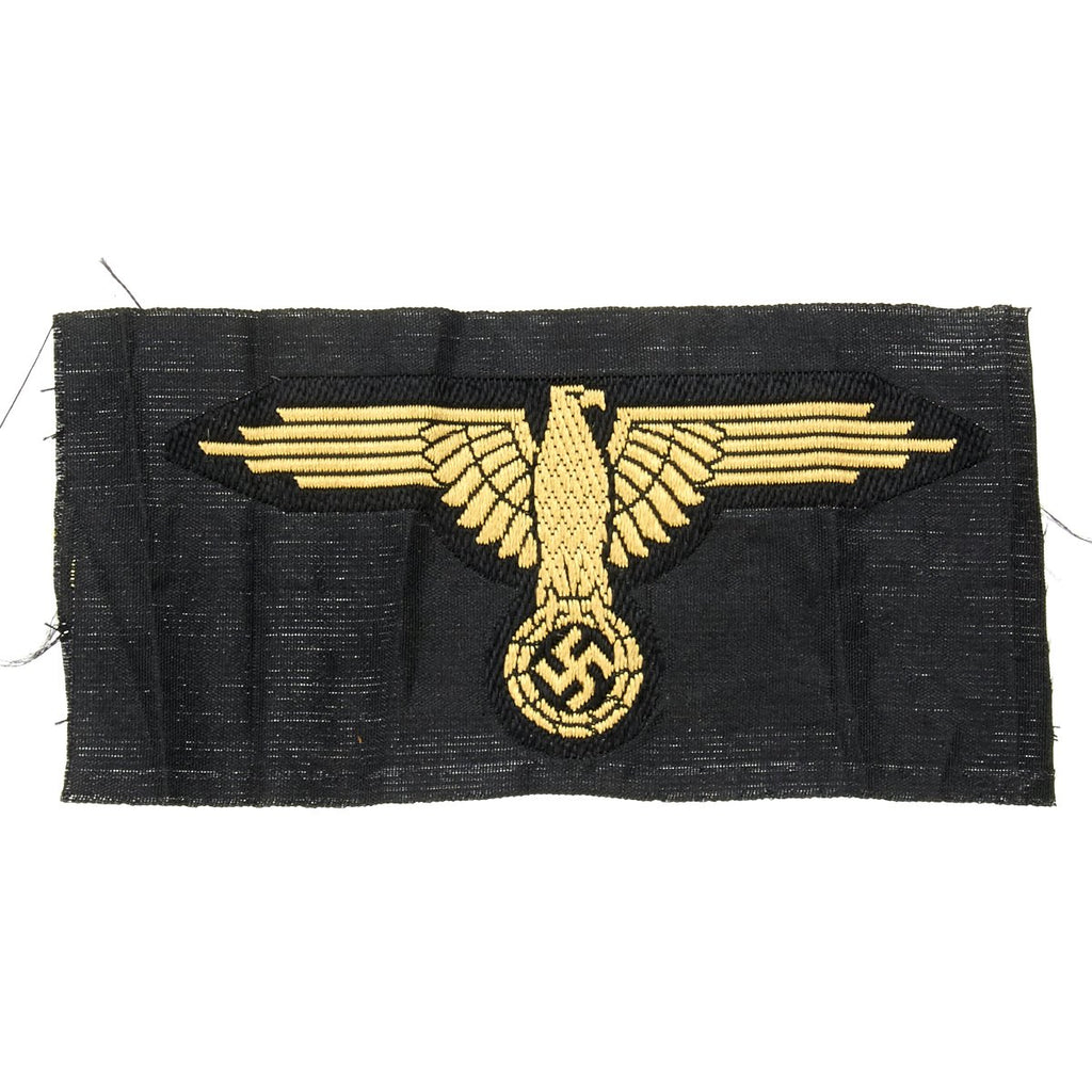 Original German WWII SS Afrika Korps M43 Cap Eagle Embroidered Insignia with RZM Tag Original Items