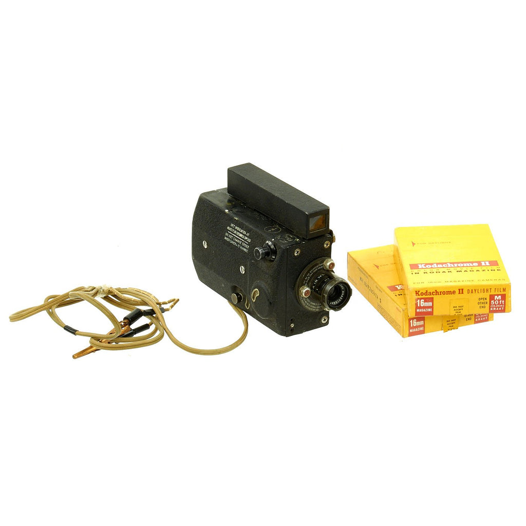 Original U.S. WWII USAAF AN-N6 Motion Picture Gun Camera with 16mm Kodachrome II Film Original Items