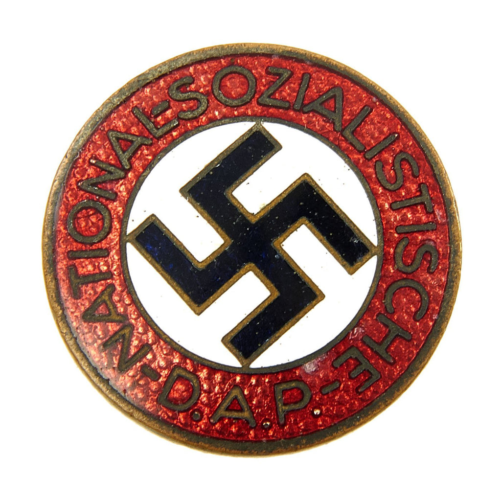 Original German NSDAP Party Enamel Membership Badge Pin by Kerbach & Israel of Dresden - RZM M1/42 Original Items