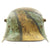 Original German WWI M16 Helmet with Original Camouflage Paint Original Items