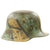 Original German WWI M16 Helmet with Original Camouflage Paint Original Items