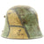 Original German WWI M16 Helmet with Original Camouflage Paint Original Items