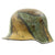 Original German WWI M16 Helmet with Original Camouflage Paint Original Items