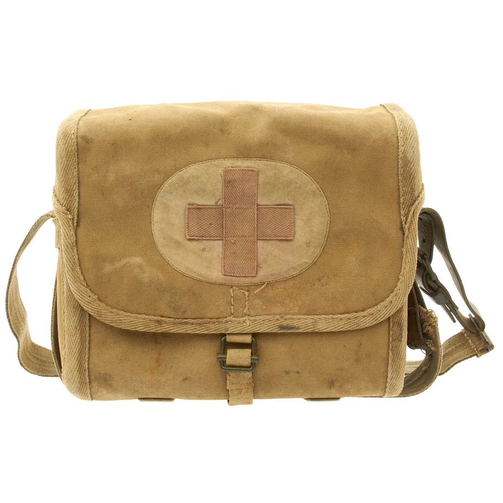 Original WWII Imperial Japanese Medic Bag Original Items