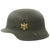 Original German WWII Army Heer M40 Single Decal Helmet with Liner in Excellent Condition - ET64 Original Items