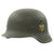 Original German WWII Army Heer M40 Single Decal Helmet with Liner in Excellent Condition - ET64 Original Items