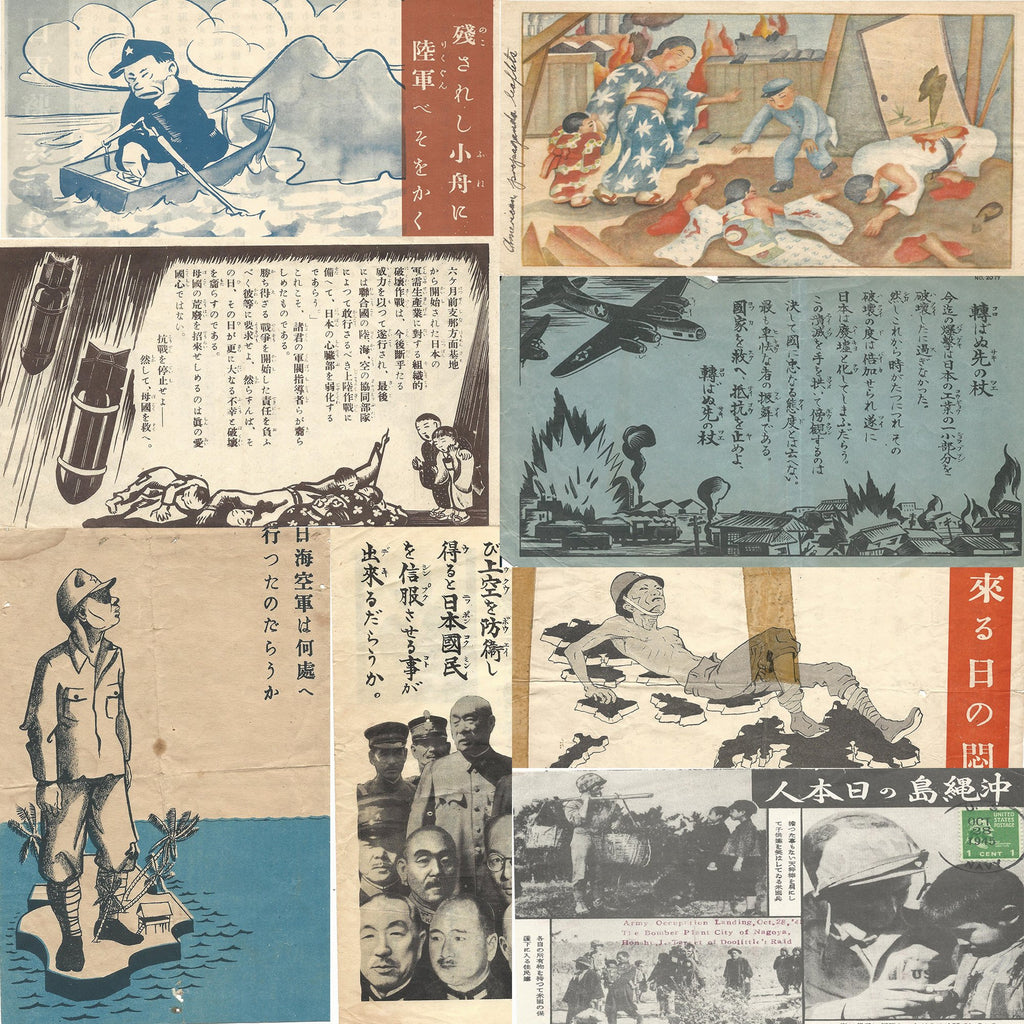 Original U.S. WWII Psychological Warfare Leaflets - Set of 10 Original Items