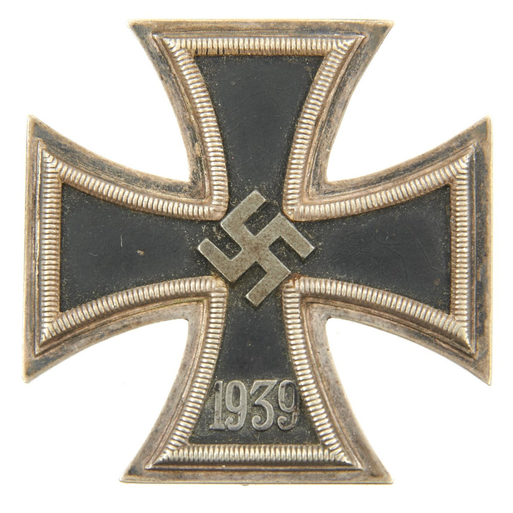 Original German WWII Iron Cross First Class 1939 with Clip Back - Maker Mark 65 Original Items