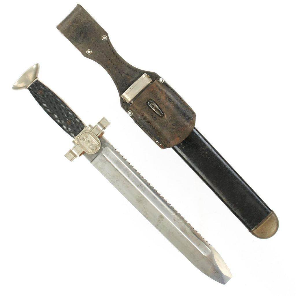 Original German WWII DRK Red Cross EM/NCO Hewer with Leather Frog dated 1939 - Deutsches Rotes Kreuz Original Items