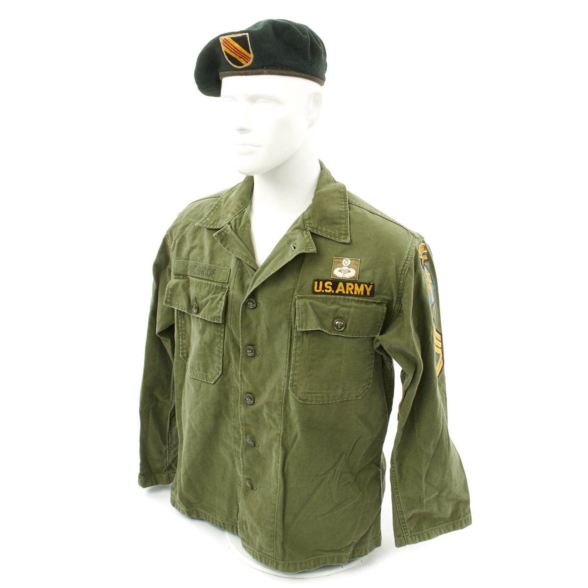 Original U.S. Vietnam War Named Green Beret Special Forces Airborne Ranger Uniform Set International Military Antiques Original U.S. Vietnam War Named Green Beret Special Forces Airborne Ranger Uniform Set International Military Antiques