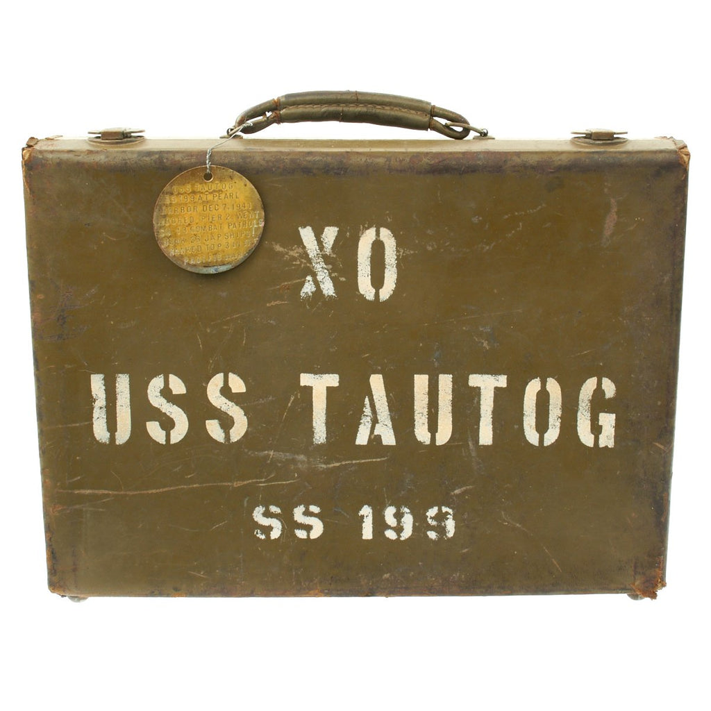 Original U.S. WWII Pearl Harbor USS Tautog SS-199 Executive Officer Briefcase Original Items