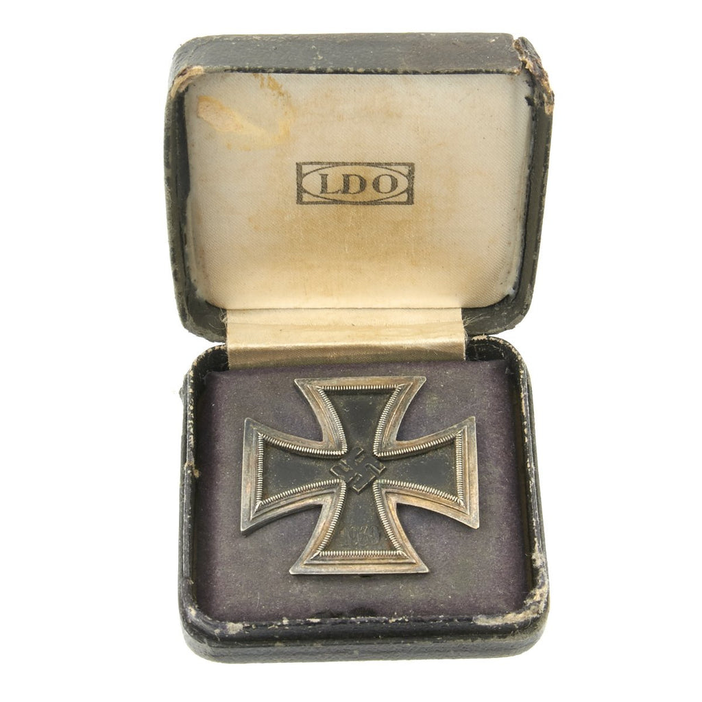Original German WWII Iron Cross First Class 1939 in LDO Box Original Items
