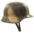 Original German WWII Luftwaffe Normandy Camouflage Overpaint Decal Helmet - EF64 Original Items