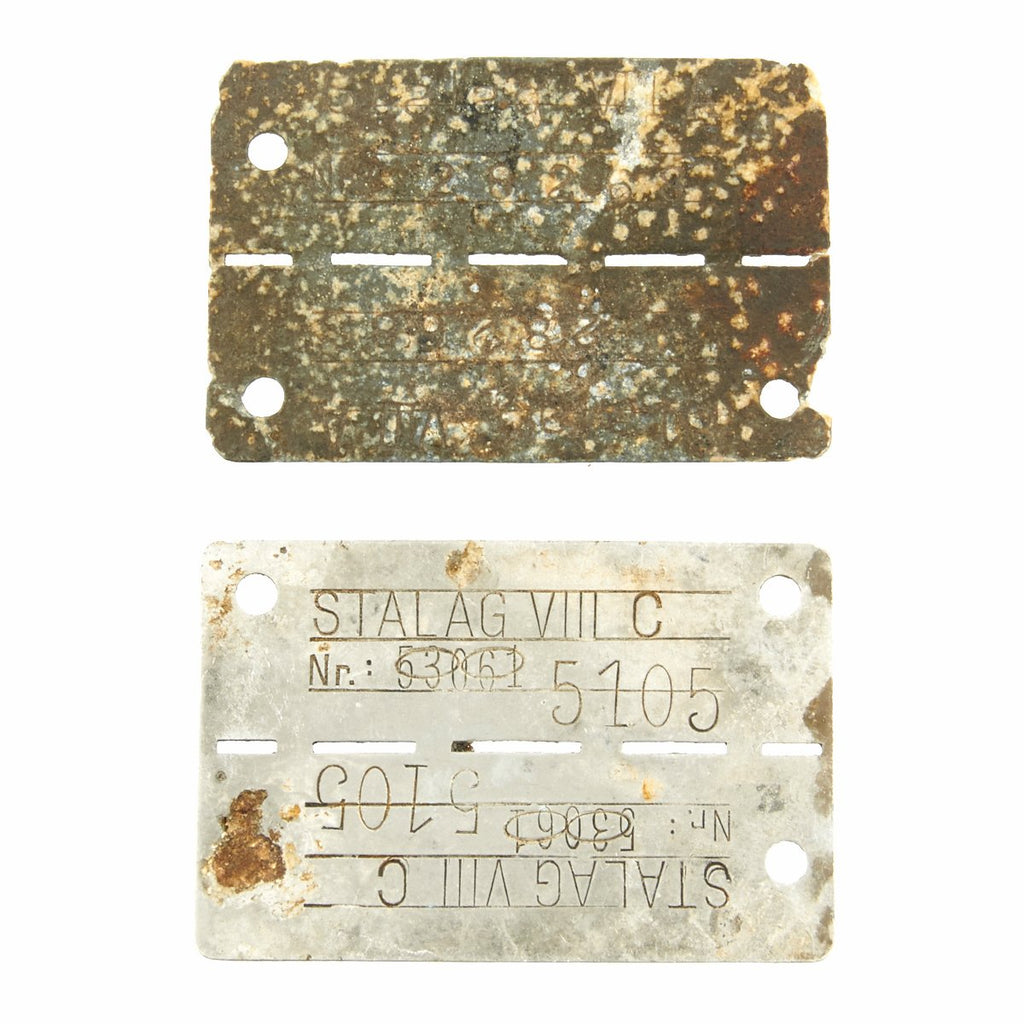 Original German WWII Stalag VIII POW ID Tags – International