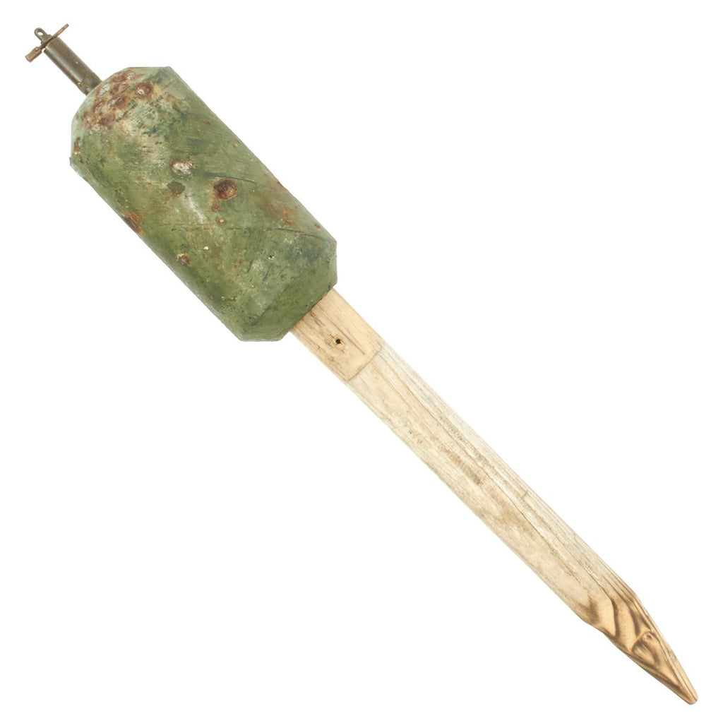 Original German WWII Stock-Mine 43 Anti-Personnel Concrete Stake Mine with Inert Explosive and Fuse - STO.MI.43 Original Items