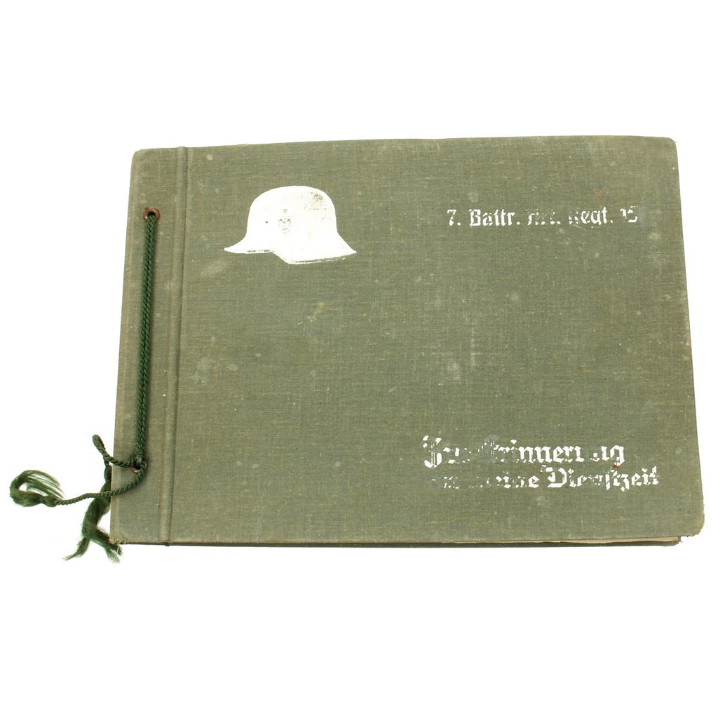 Original German WWII Artilley Regiment NCO Photo Album - 125 Photos Original Items