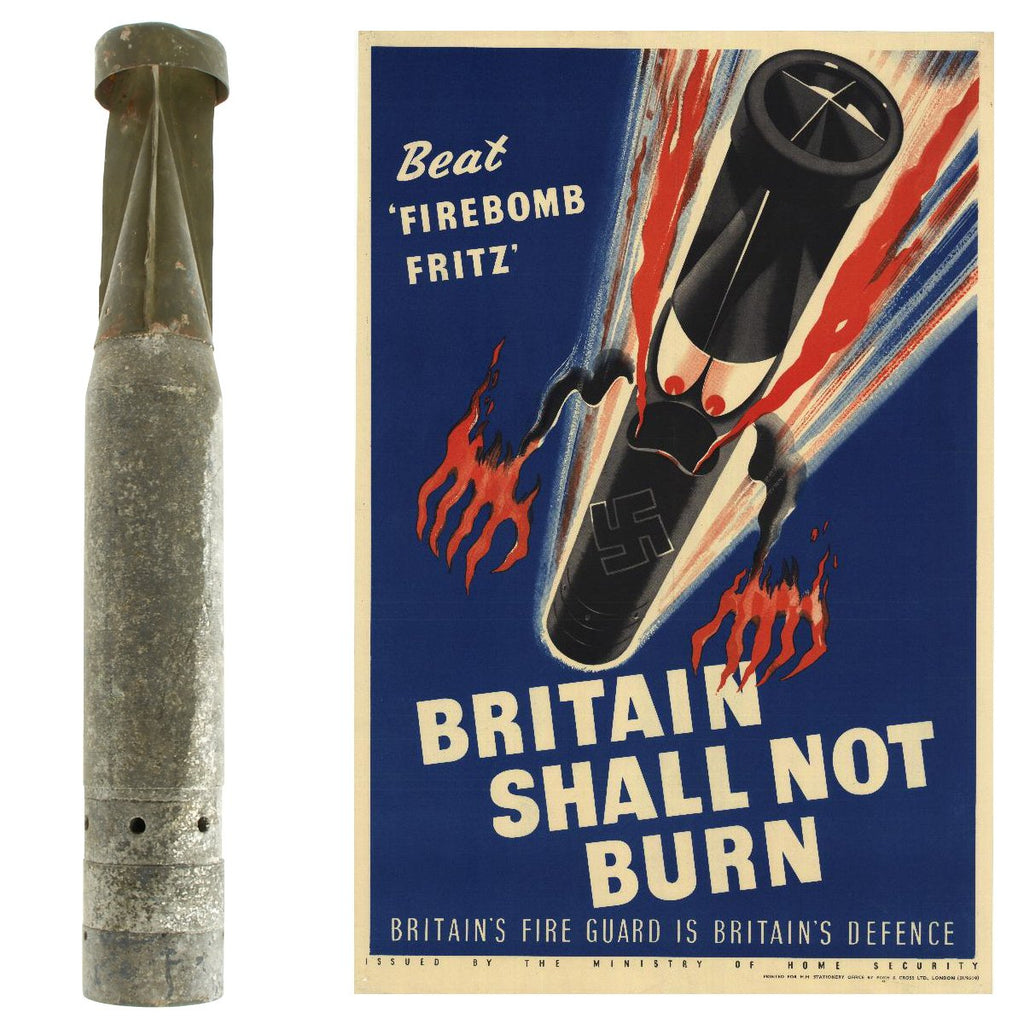 Original German WWII Luftwaffe 1kg Incendiary Fritz Fire Bomb B1 El Original Items