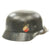 Original German WWII Luftwaffe M35 Double Decal Helmet - marked Q66 Original Items