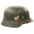 Original German WWII Named Army Heer M35 Double Decal Named Steel Helmet with Textured Paint - ET66 Original Items