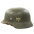 Original German WWII Named Army Heer M35 Double Decal Named Steel Helmet with Textured Paint - ET66 Original Items