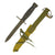 Original U.S. Vietnam War M14 & M16 Rifle Bayonets with Scabbards Lot - 3 Items Original Items