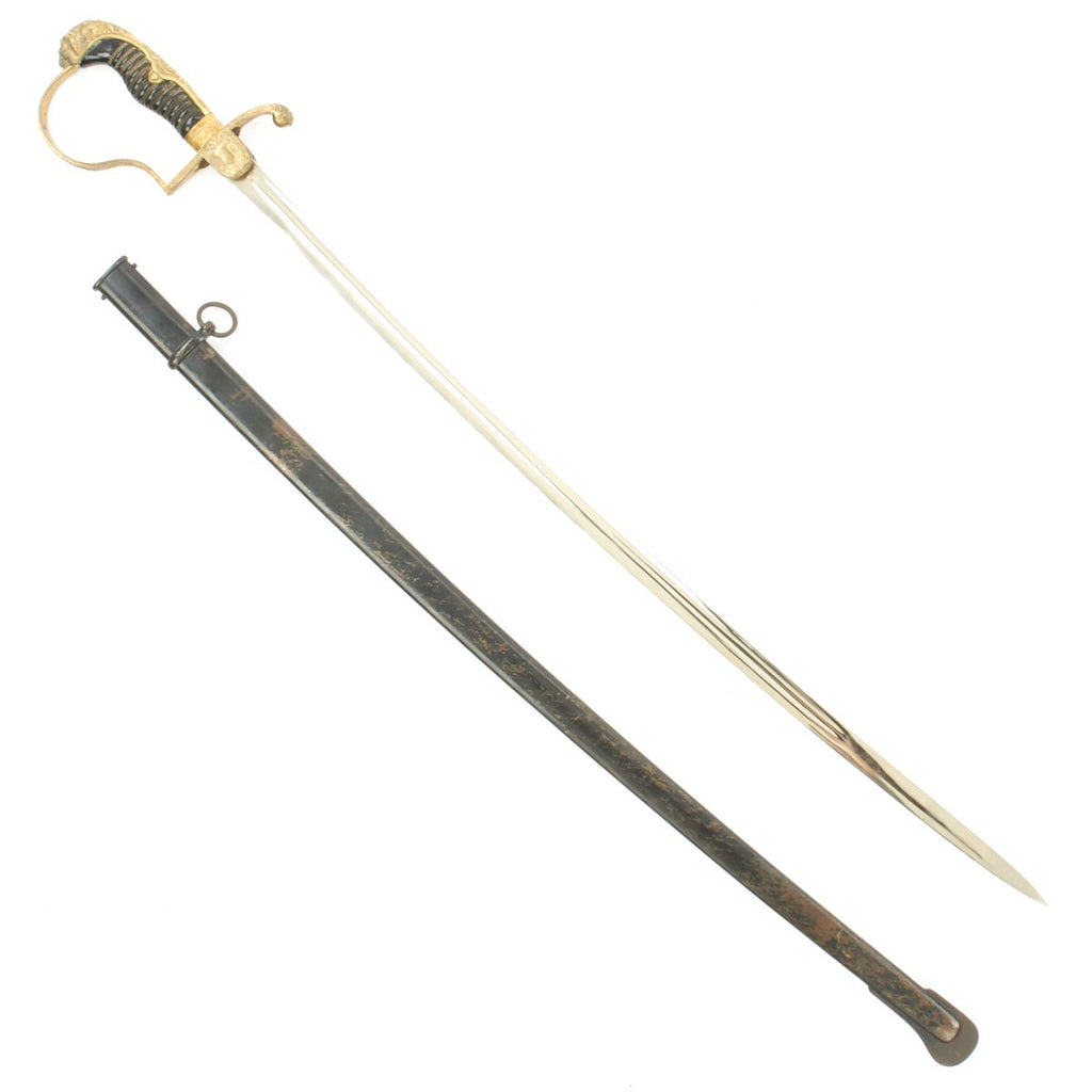 Original Imperial German WWI Officer's Lion Head Sword by Weyersberg Kirschbaum & Cie Original Items