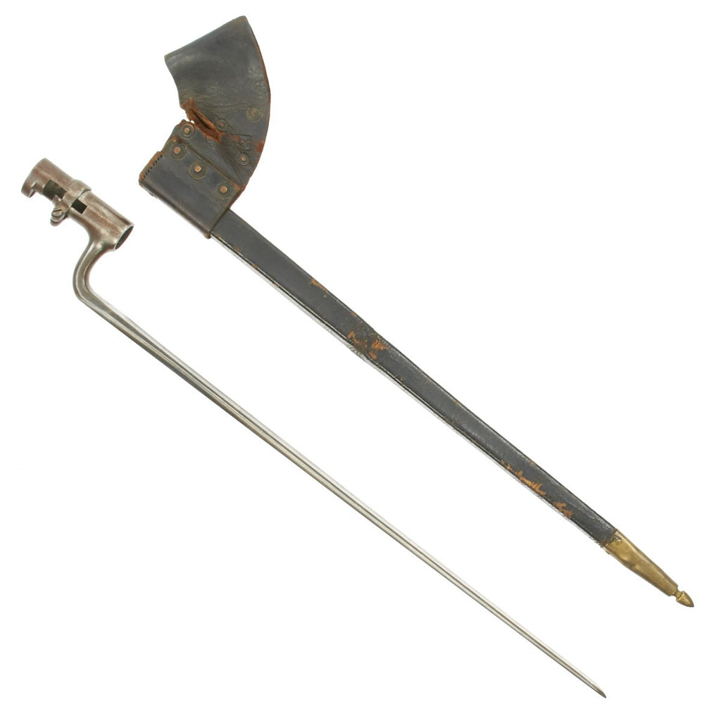 Original U.S. Civil War Springfield Rifled Musket Model 1855/61/63 Socket Bayonet with Scabbard Original Items