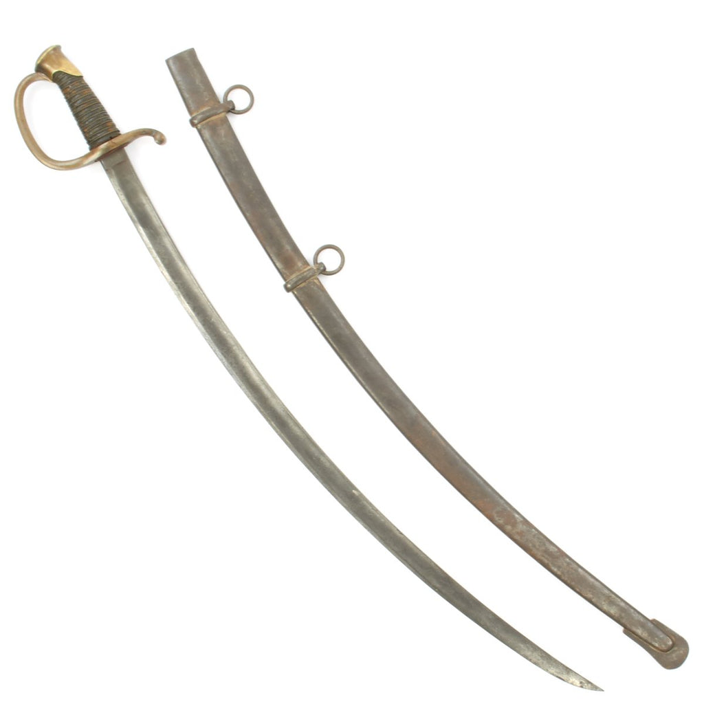 Original U.S. Civil War M1840 Light Artillery Officer Saber dated 1862 with Scabbard - Marked N.J. Original Items