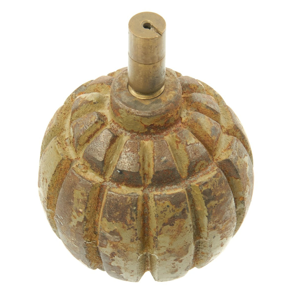 Original German WWI Late Model 1913 Inert Ball Hand Fragmentation Grenade - Kugelhandgranate Original Items