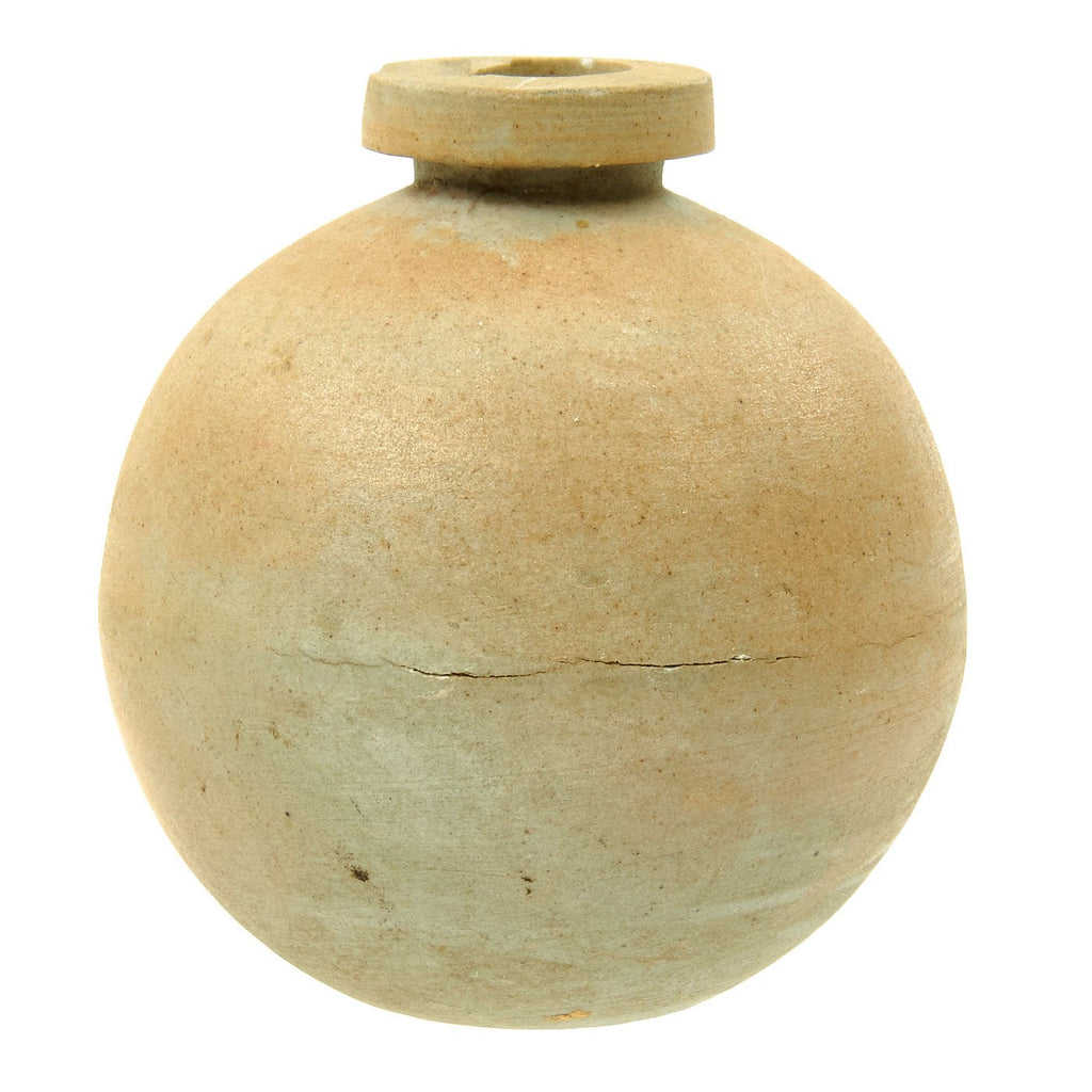 Original Japanese WWII Type 4 Ceramic Inert Hand Grenade - Last Ditch Unglazed Original Items