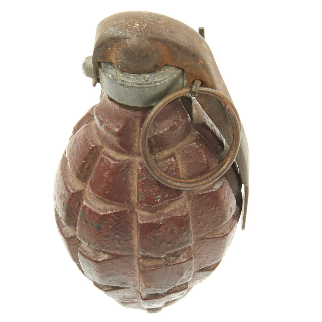 Original French WWI F1 Inert Practice Grenade with M1916 Brilliant Fuse Original Items