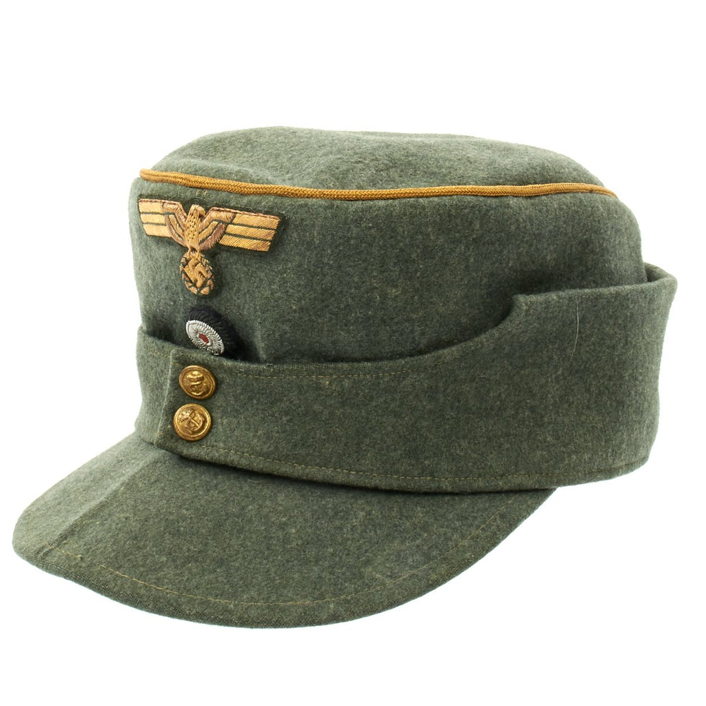 Original German WWII Kriegsmarine Officer Coastal Artillery M43 Field Cap Original Items