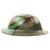 Original U.S. WWI A.E.F. Marked M1917 Doughboy Helmet with Original Camouflage Paint Original Items