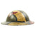 Original U.S. WWI A.E.F. Marked M1917 Doughboy Helmet with Original Camouflage Paint Original Items