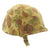 Original U.S. Late WWII M1 Schlueter Helmet with Hood Rubber Liner and 1953 Dated USMC Camo Cover Original Items