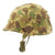 Original U.S. Late WWII M1 Schlueter Helmet with Hood Rubber Liner and 1953 Dated USMC Camo Cover Original Items