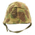 Original U.S. Late WWII M1 Schlueter Helmet with Hood Rubber Liner and 1953 Dated USMC Camo Cover Original Items