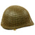 Original U.S. WWII 1943 M1 McCord Front Seam Fixed Bale Helmet with Westinghouse Liner and Net Original Items