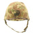 Original WWII USMC M1 McCord Front Seam Fixed Bale Helmet with MSA Liner and Cover Original Items