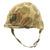 Original WWII USMC M1 McCord Front Seam Fixed Bale Helmet with MSA Liner and Cover Original Items