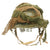 Original U.S. WWII 1944 M1 McCord Front Seam Helmet with Korean War CAPAC Paratrooper Liner and Net Original Items