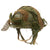 Original U.S. WWII 1944 M1 McCord Front Seam Helmet with Korean War CAPAC Paratrooper Liner and Net Original Items