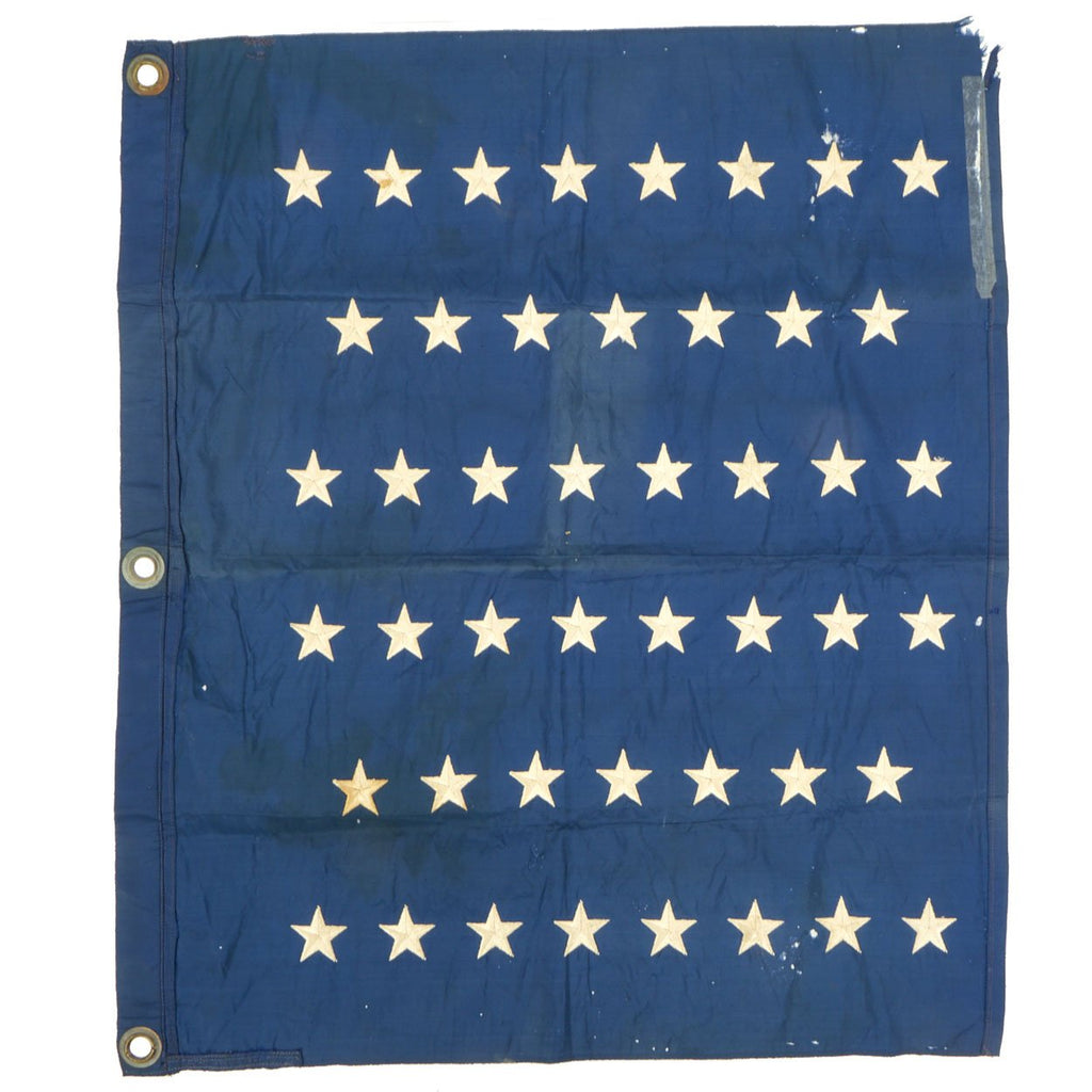 Original Rare U.S. Pre-WWI 46 Star Naval Jack Flag - 24" x 20" Original Items