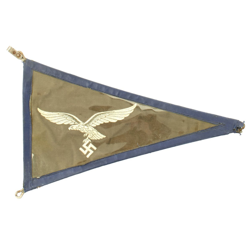 Original German WWII Luftwaffe Officer Vehicle Automobile Fender Pennant Flag Original Items