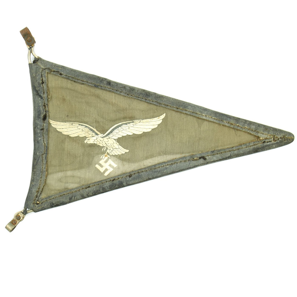 Original German WWII Luftwaffe Officer Vehicle Rigid Fender Staff Pennant Flag Original Items