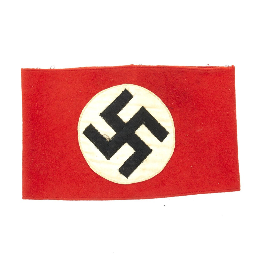 Original German Early WWII SA Wool Armband with Embroidered Swastika Original Items