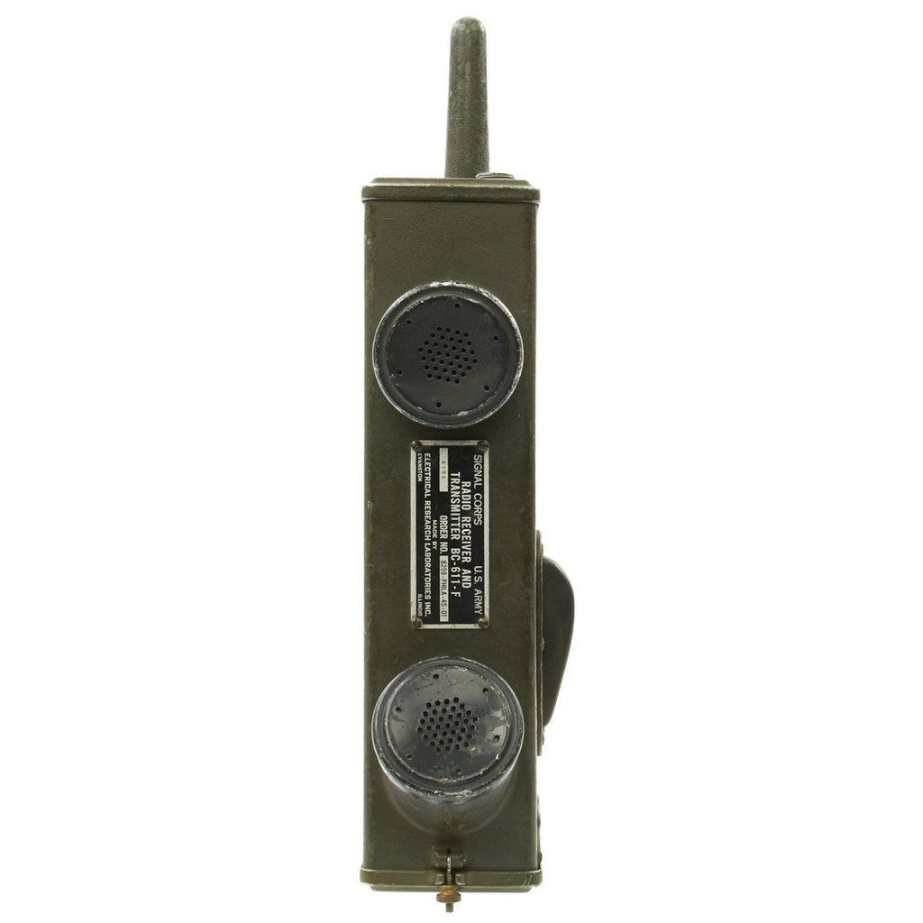 Original U.S. WWII Handie Talkie SCR-536 Radio Transceiver Model BC-611-F - dated 1945 Original Items