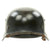 Original German WWII Luftwaffe M35 Double Decal Helmet - Marked SE64 Original Items